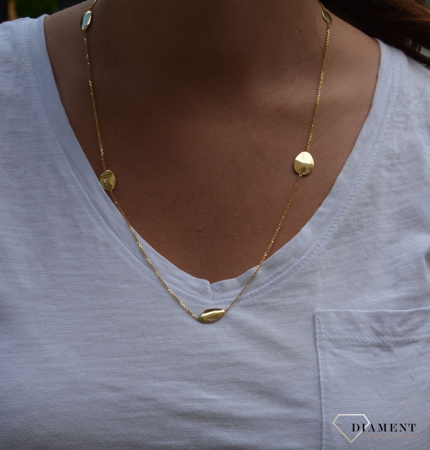 Złoty naszyjnik marki DALL'ACQUA COZ580961.jpg